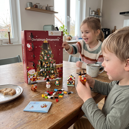 Christmas Building Block Advent Calendar with 24 Surprises