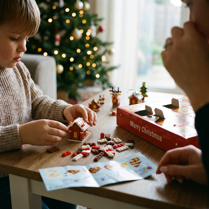 Christmas Building Block Advent Calendar with 24 Surprises