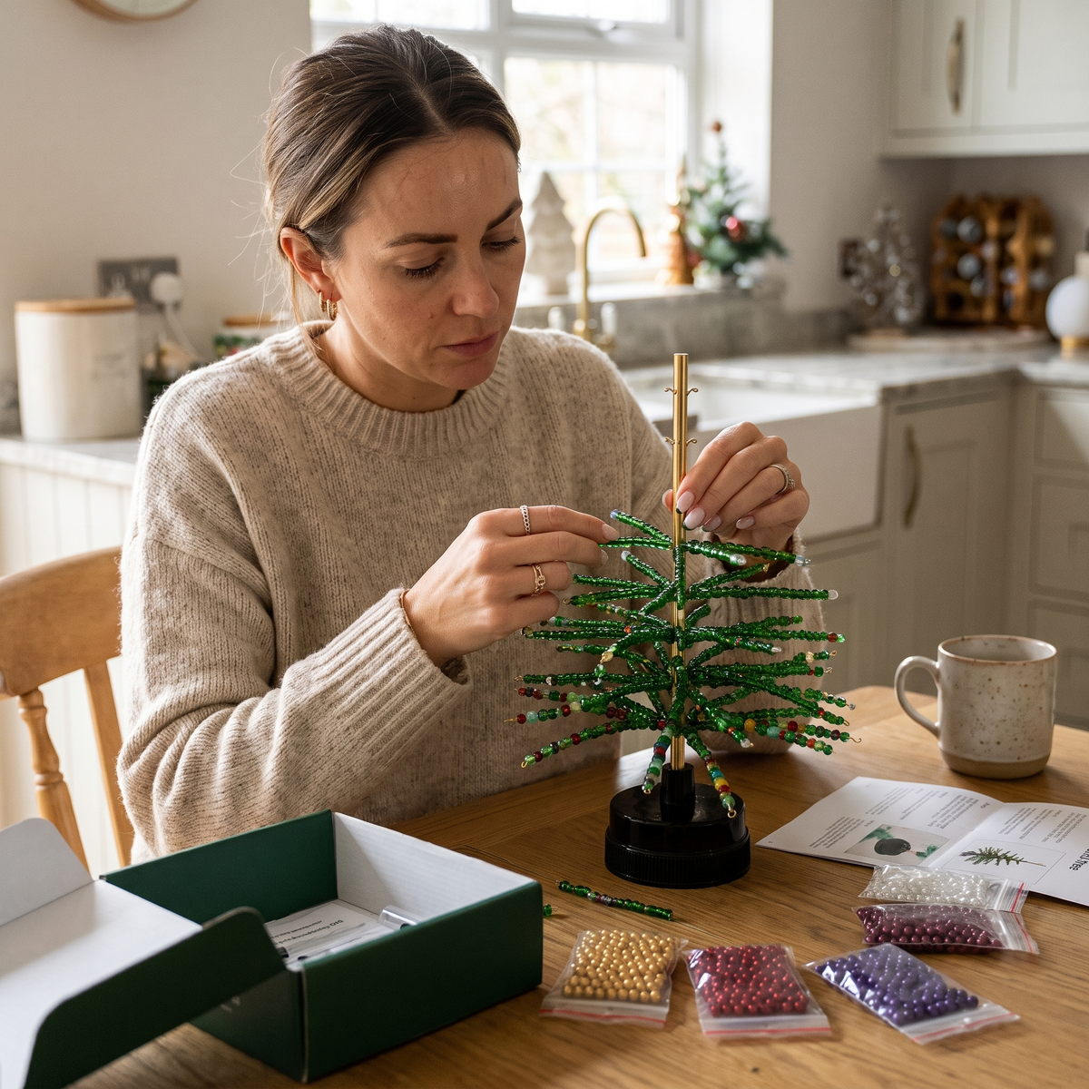 DIY Beaded Christmas Tree Kit