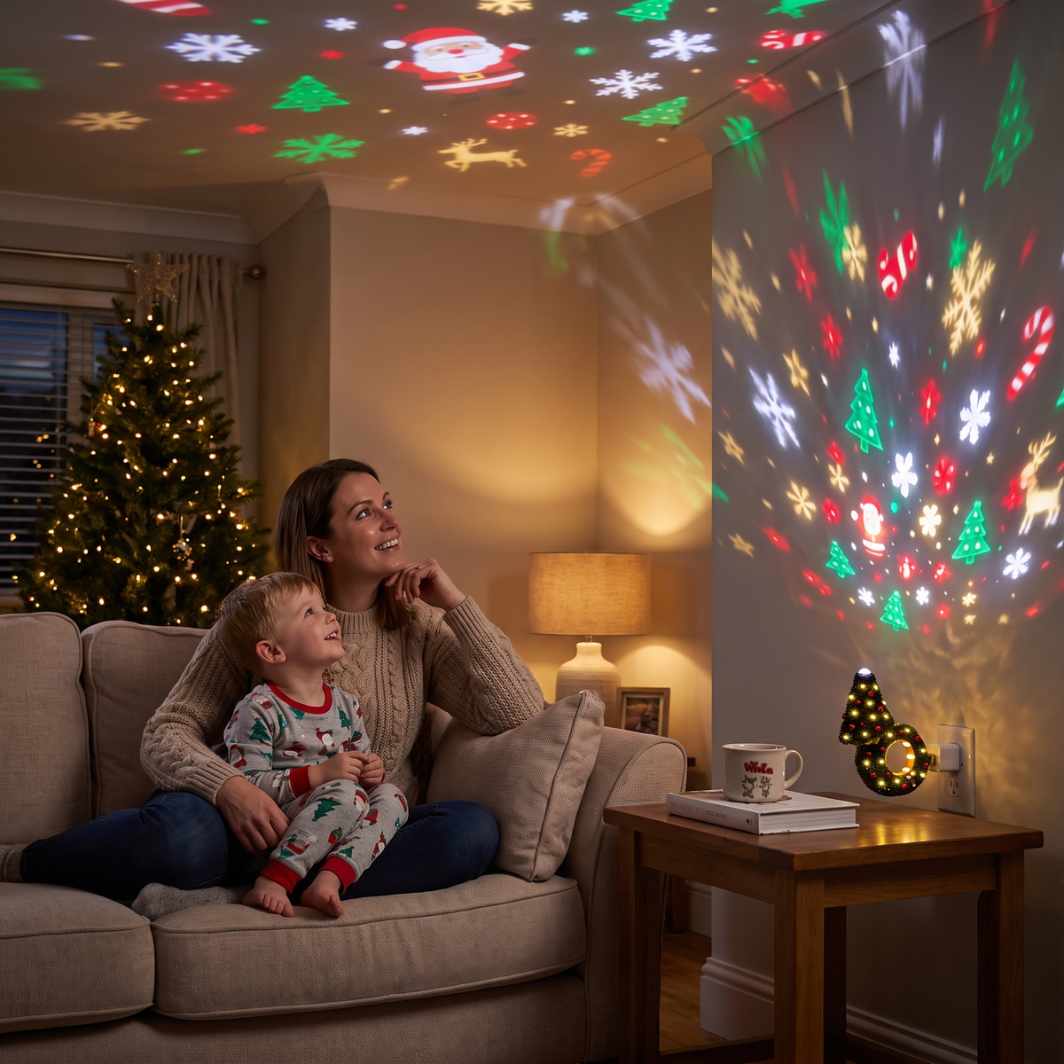 Christmas Room Projector with 6 Festive Scenes
