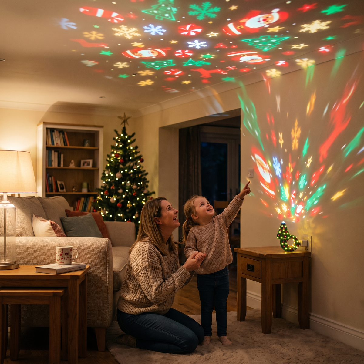 Christmas Room Projector with 6 Festive Scenes