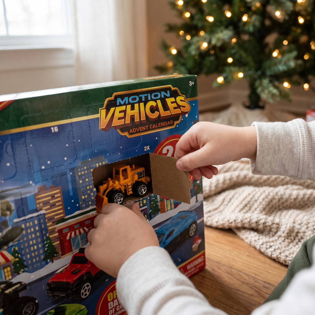 Die Cast Car Advent Calendar with 24 Vehicles