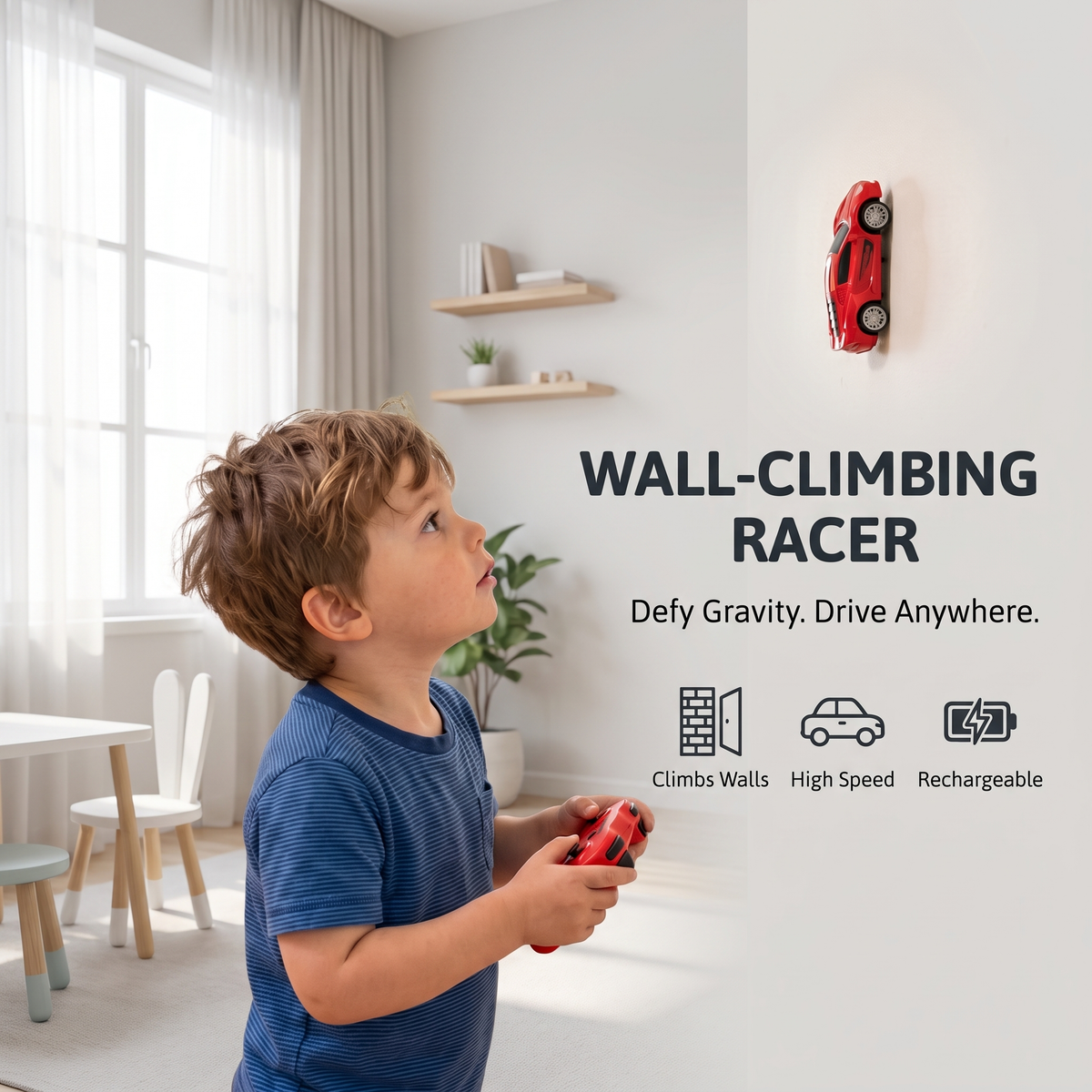 Wall Climbing Remote Control Car