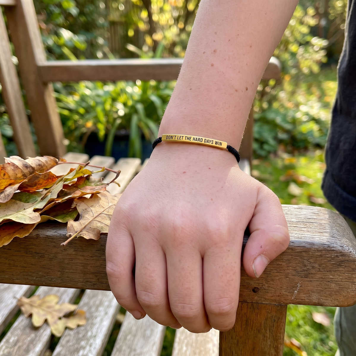 Don't Let The Hard Days Win – Daily Reminder Bracelet