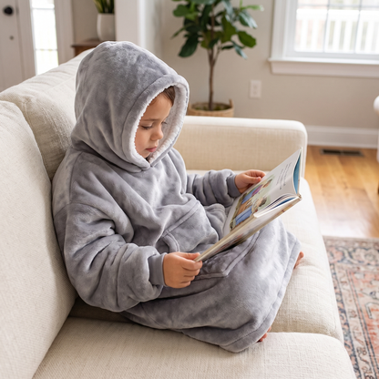 Kids Oversized Sherpa Hoodie – The Ultimate Wearable Blanket