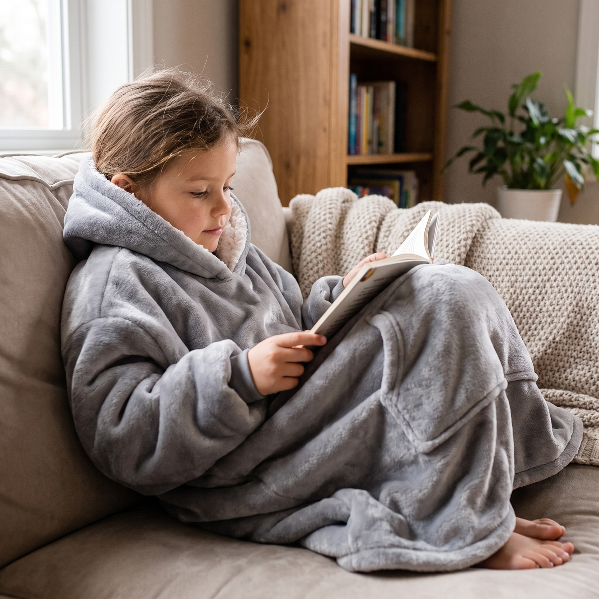 Kids Oversized Sherpa Hoodie – The Ultimate Wearable Blanket