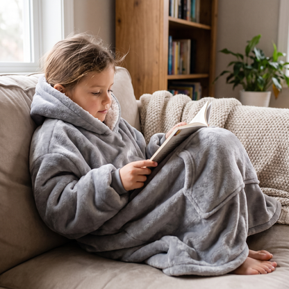 Kids Oversized Sherpa Hoodie – The Ultimate Wearable Blanket