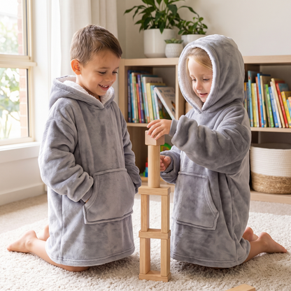 Kids Oversized Sherpa Hoodie – The Ultimate Wearable Blanket