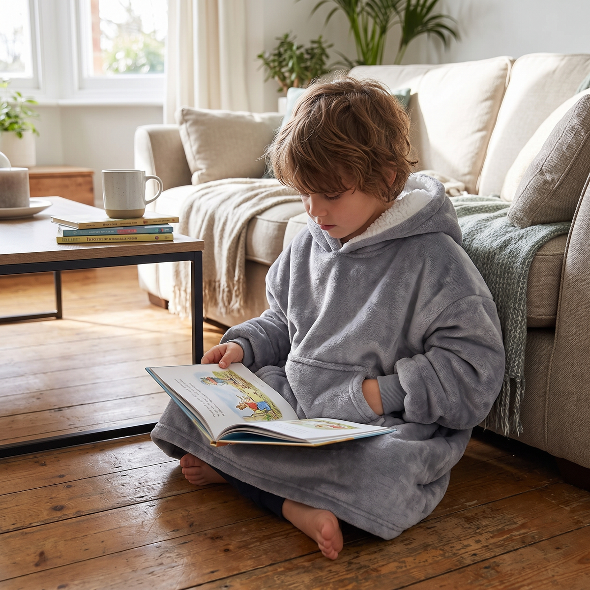 Kids Oversized Sherpa Hoodie – The Ultimate Wearable Blanket