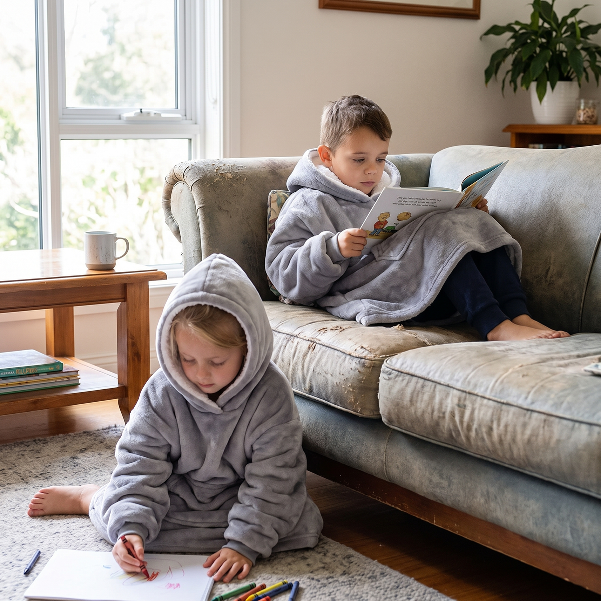 Kids Oversized Sherpa Hoodie – The Ultimate Wearable Blanket