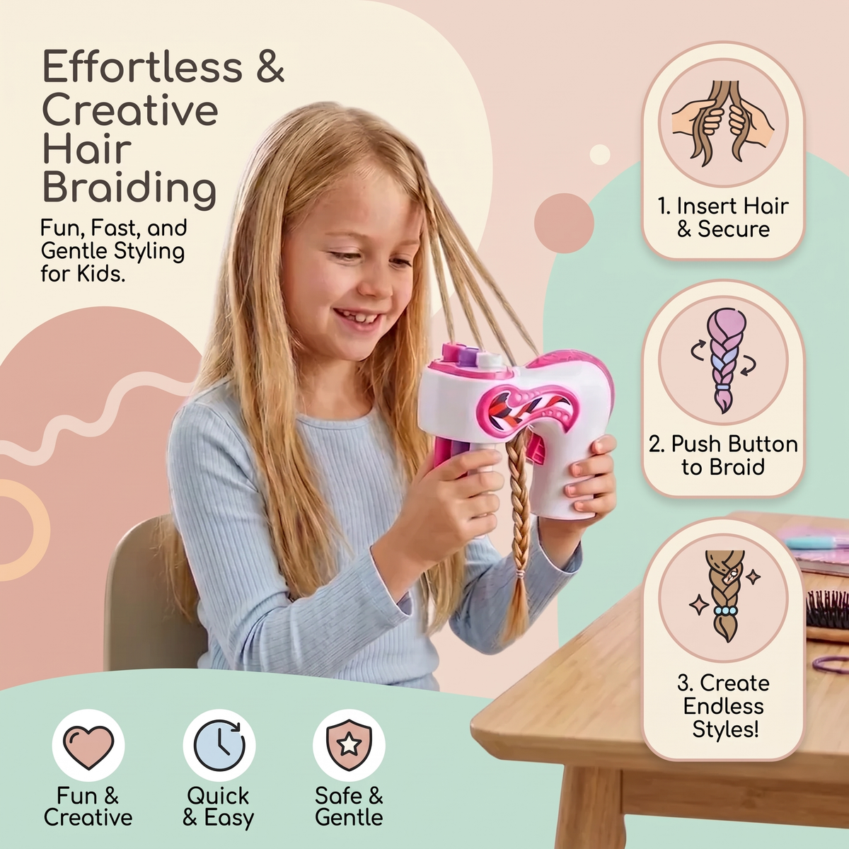 Automatic Hair Twister – Create Fun Braided Hairstyles