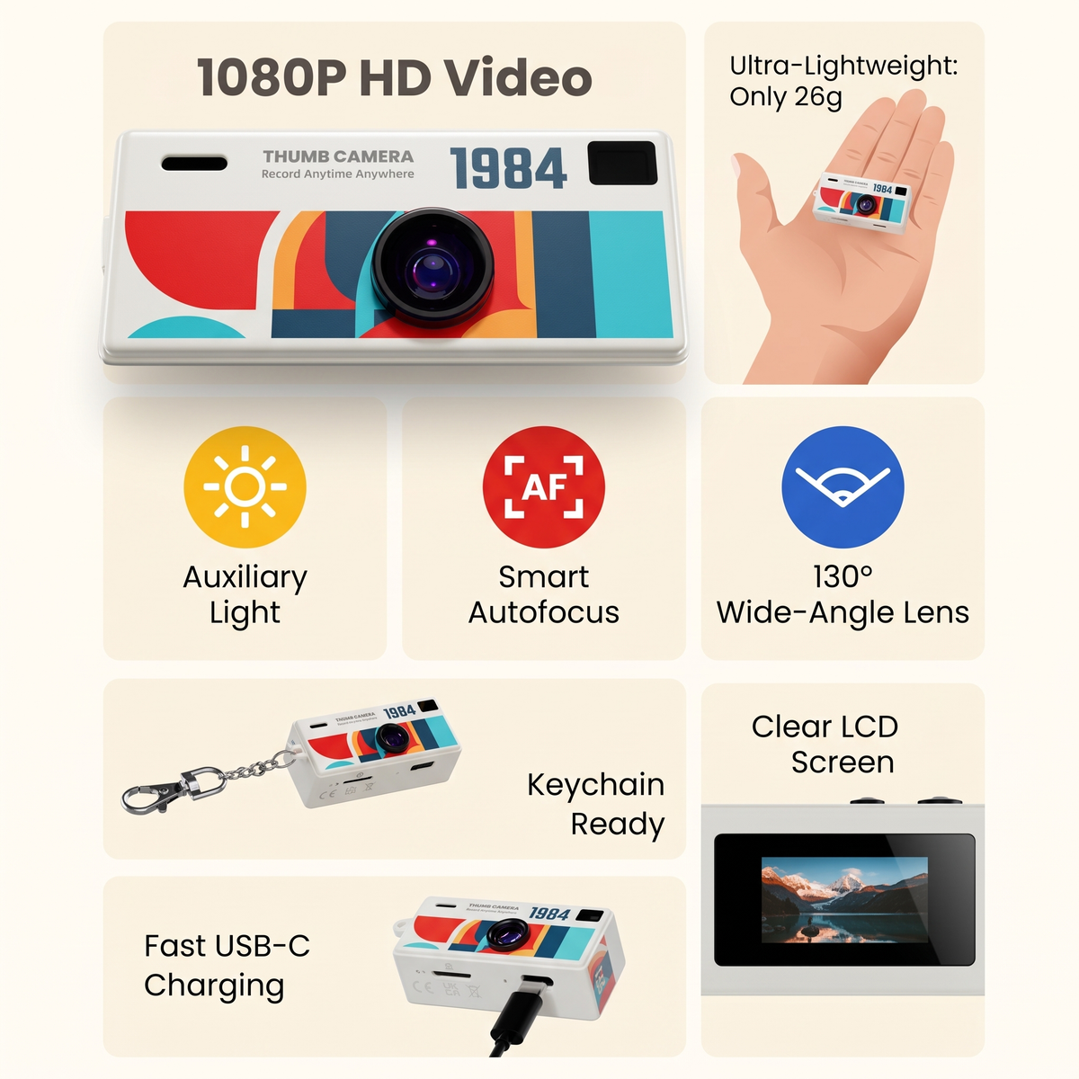 Pocket Sized Retro Camera – Vintage Photos & Videos