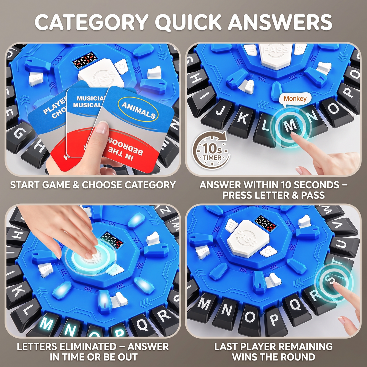 Alphabet Battle Word Game for Fast Thinking Fun