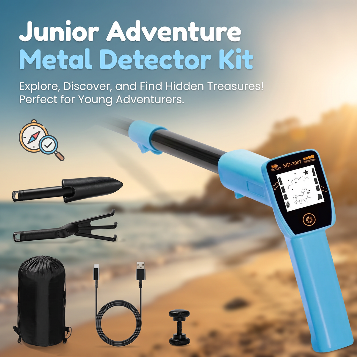 Kids Metal Detector for Exciting Outdoor Treasure Hunts