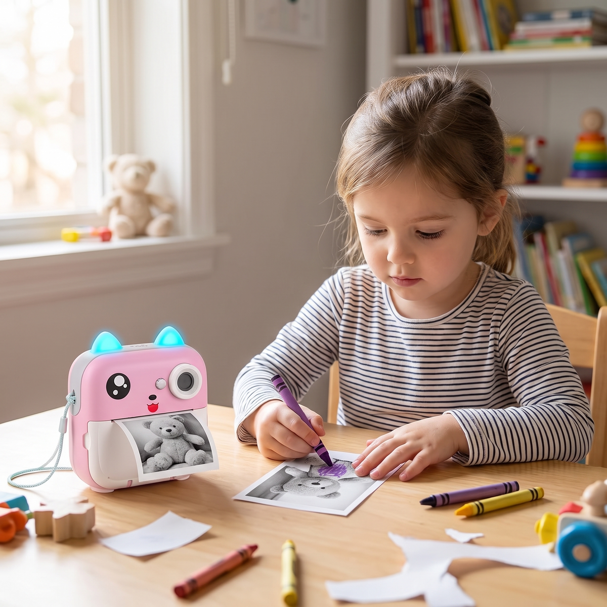 Instant Print Camera for Photos and Creative Fun