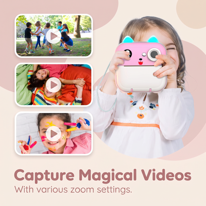 Instant Print Camera for Photos and Creative Fun