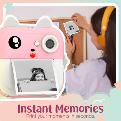 Instant Print Camera for Photos and Creative Fun