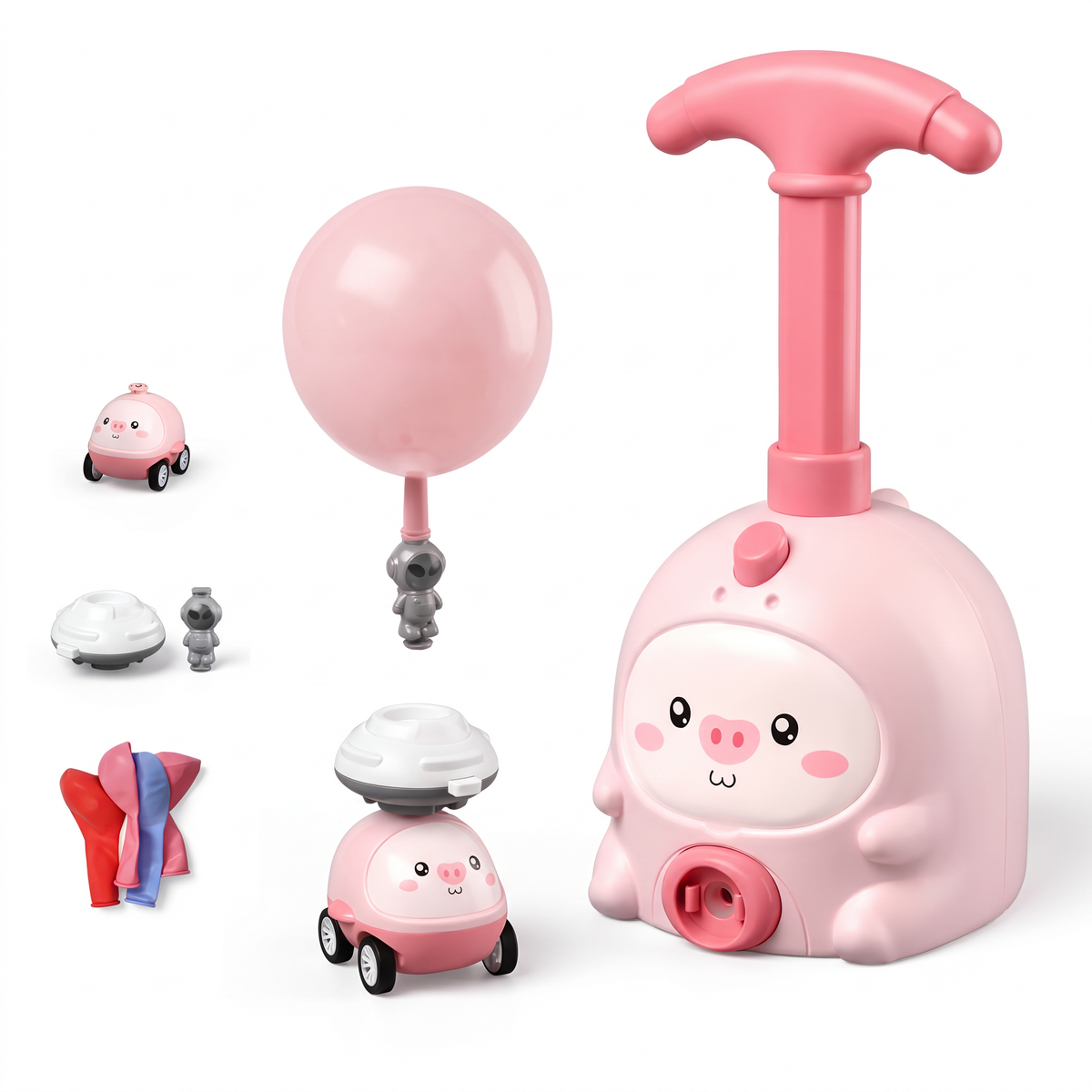 Balloon Powered Racing Car Set for Kids