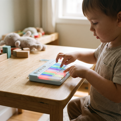Kids Portable Musical Keyboard with Rainbow Lights