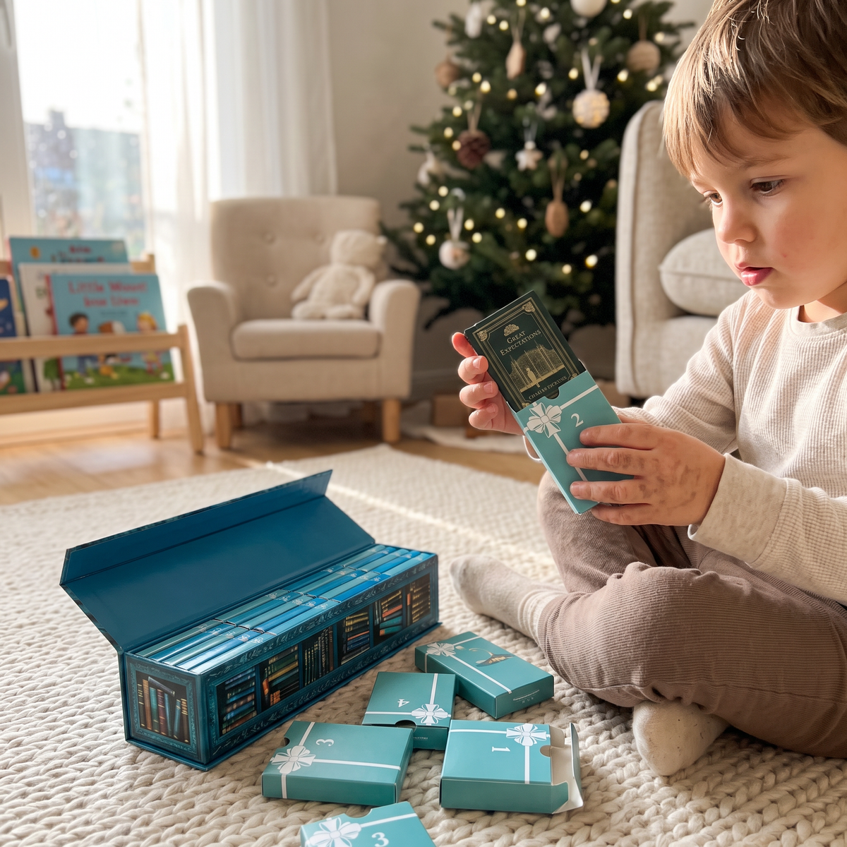 Miniature Book Advent Calendar with 25 Literary Classics