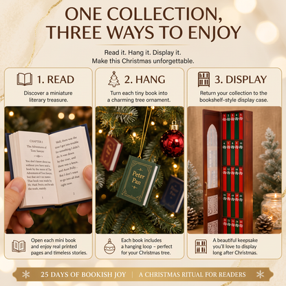 Miniature Book Advent Calendar with 25 Literary Classics