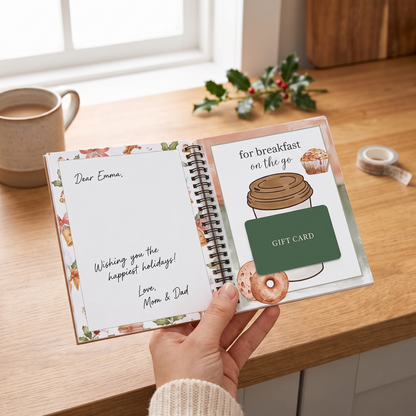 Christmas Gift Card Booklet for Cards and Money