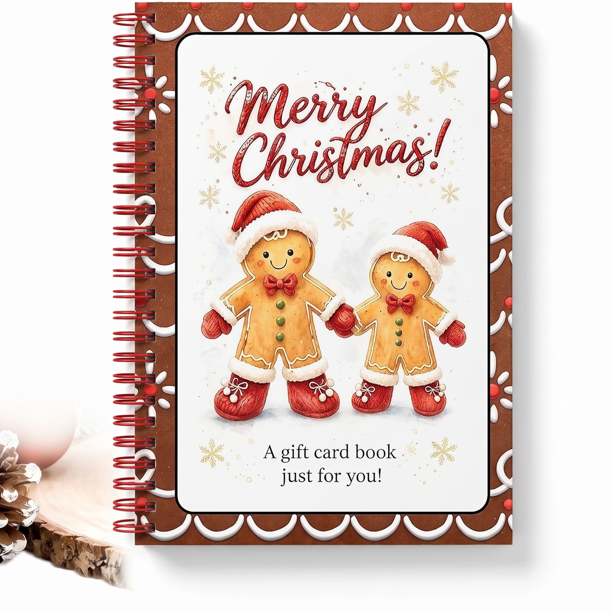Christmas Gift Card Booklet for Cards and Money