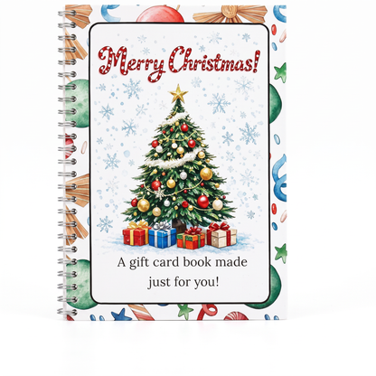 Christmas Gift Card Booklet for Cards and Money