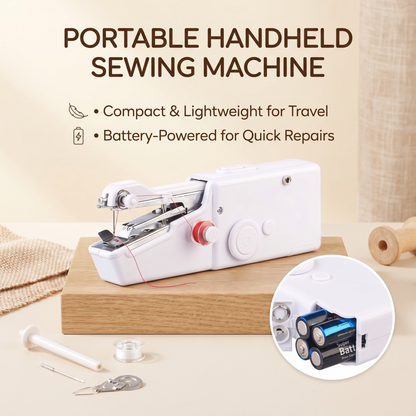 Handheld Mini Sewing Machine for Quick Clothing Repairs