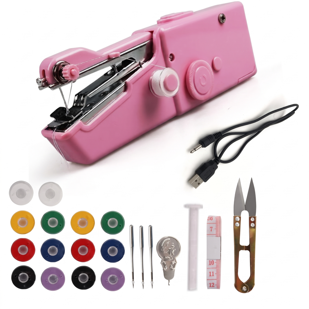Handheld Mini Sewing Machine for Quick Clothing Repairs