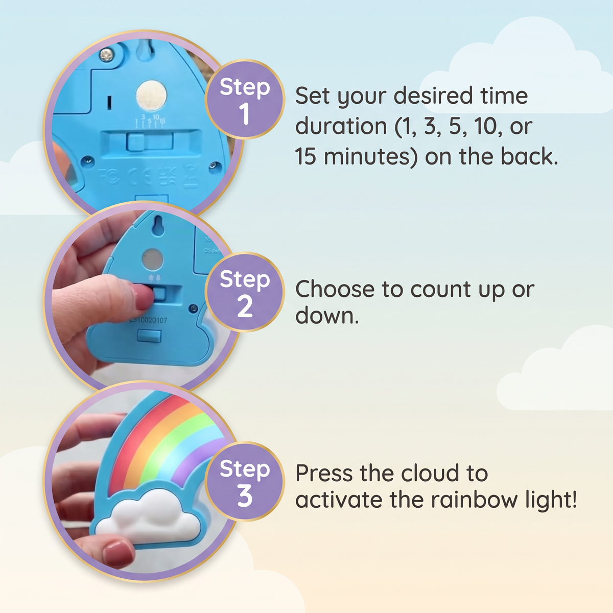 Kids Visual Countdown Timer for Playtime and Bedtime