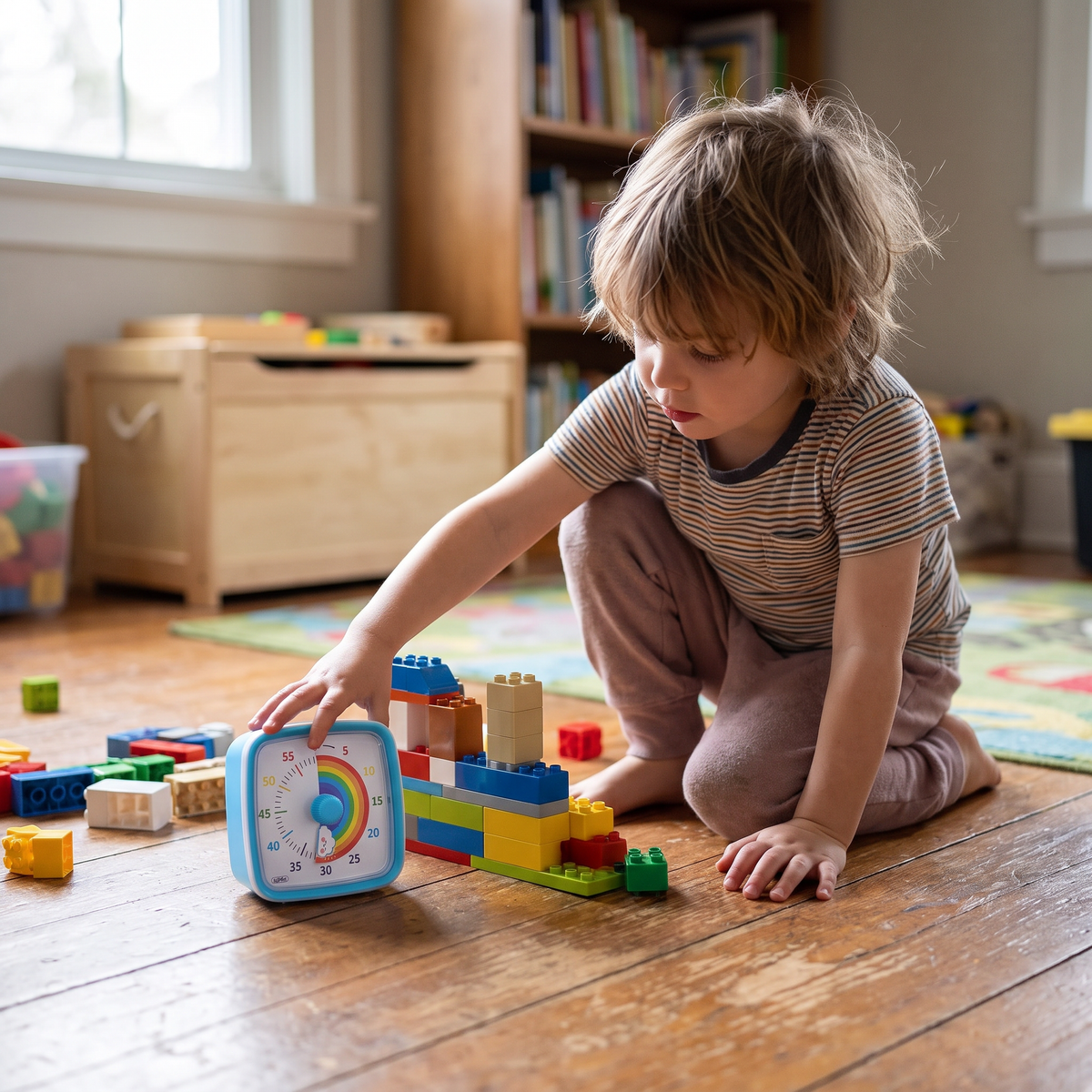 Rainbow Visual Timer for Children and Daily Tasks